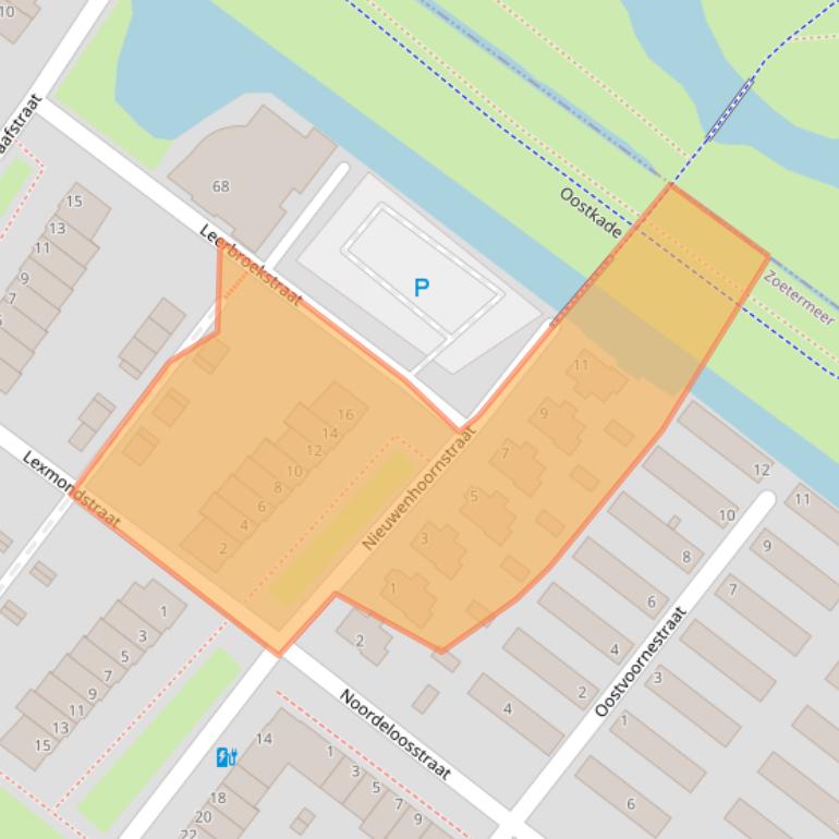 Kaart van postcodegebied 2729DB.