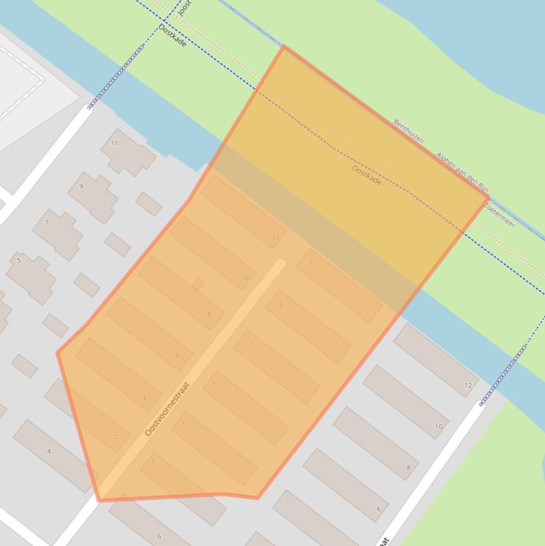 Kaart van postcodegebied 2729DC.