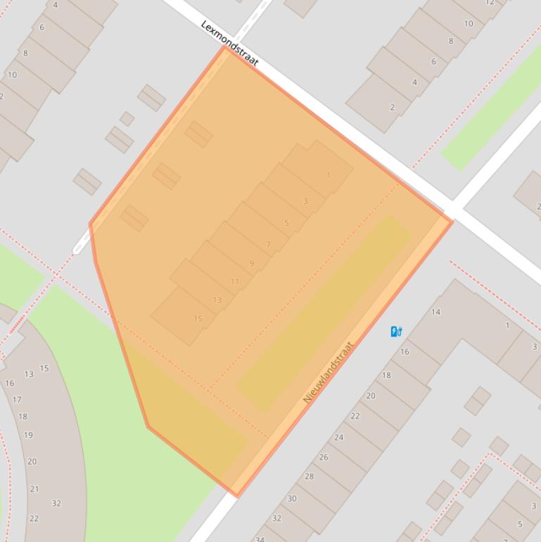 Kaart van postcodegebied 2729DR.