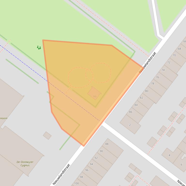 Kaart van postcodegebied 2729DS.