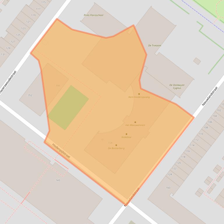 Kaart van postcodegebied 2729EA.