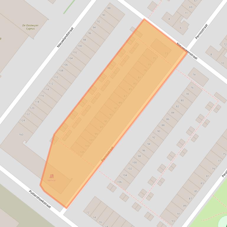 Kaart van postcodegebied 2729ED.