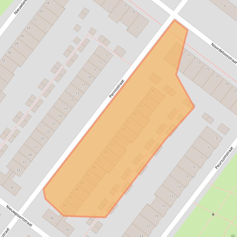 Kaart van postcodegebied 2729EE.