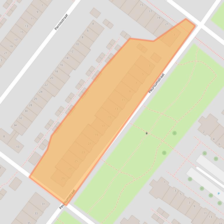 Kaart van postcodegebied 2729EJ.