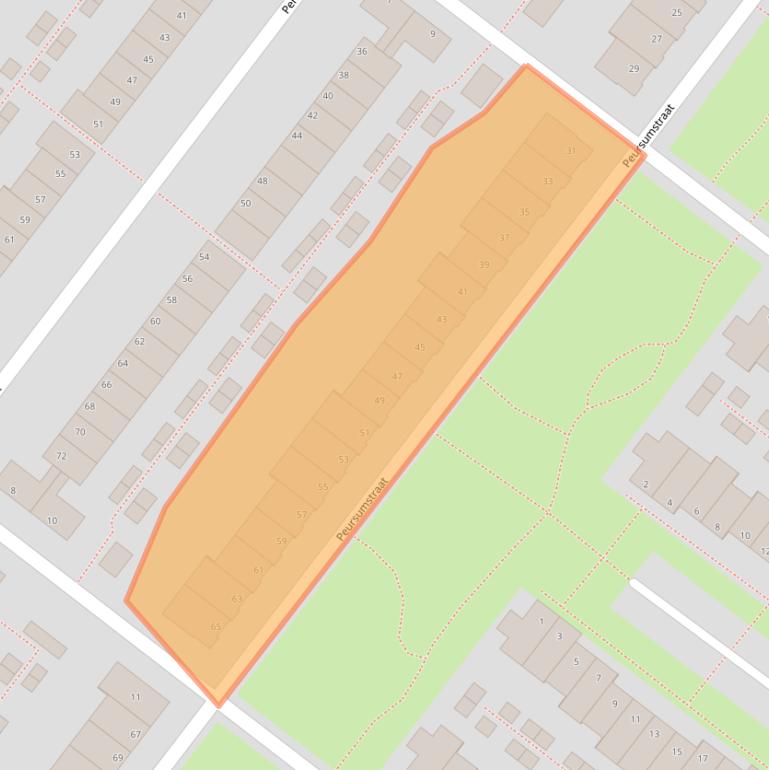 Kaart van postcodegebied 2729EK.