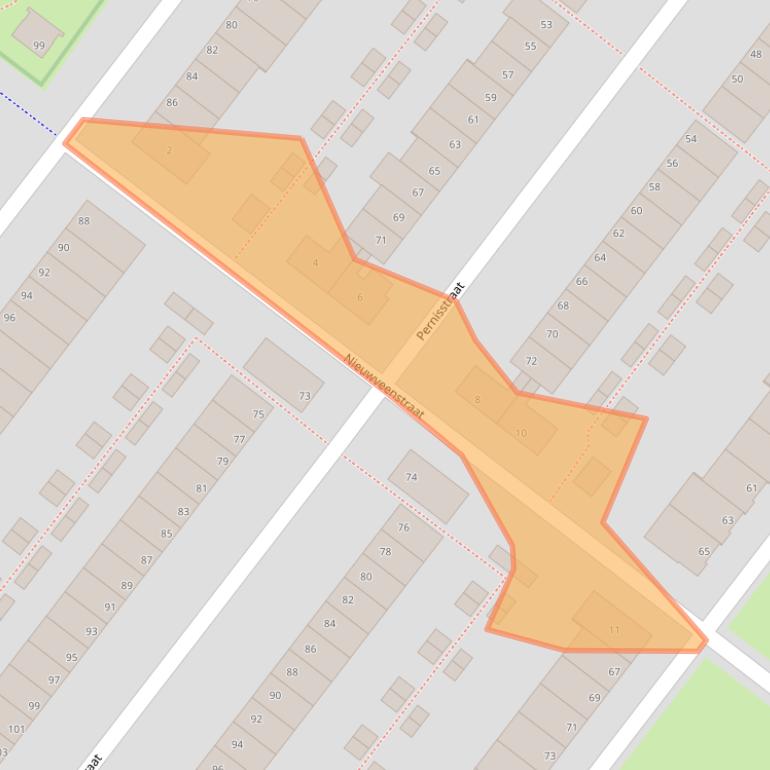 Kaart van postcodegebied 2729EM.