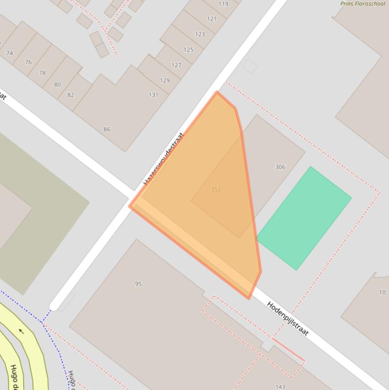 Kaart van postcodegebied 2729EP.