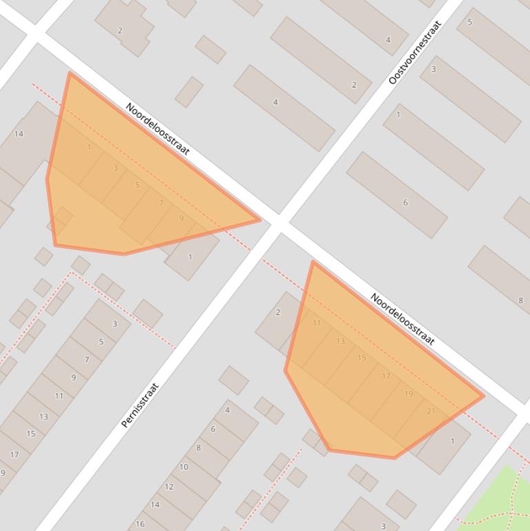 Kaart van postcodegebied 2729ER.