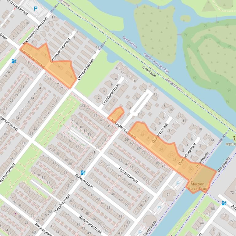 Kaart van postcodegebied 2729EV.