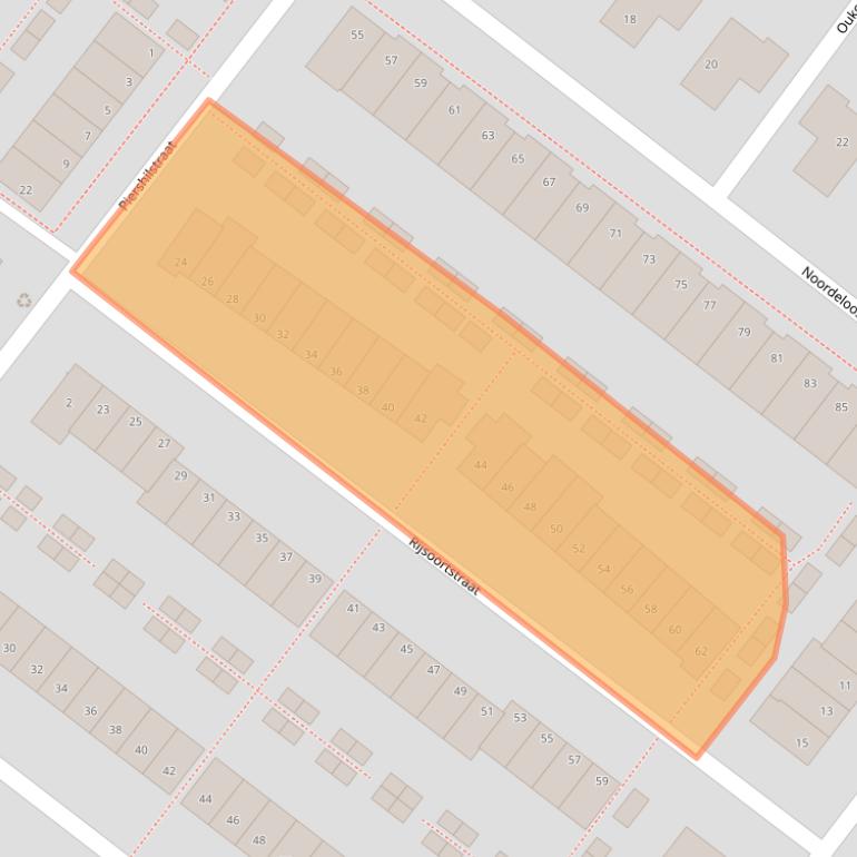 Kaart van postcodegebied 2729EX.