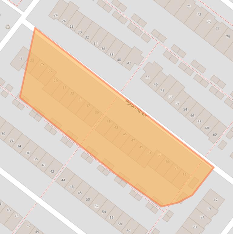 Kaart van postcodegebied 2729GA.