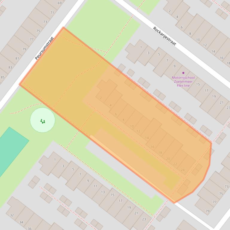 Kaart van postcodegebied 2729GR.