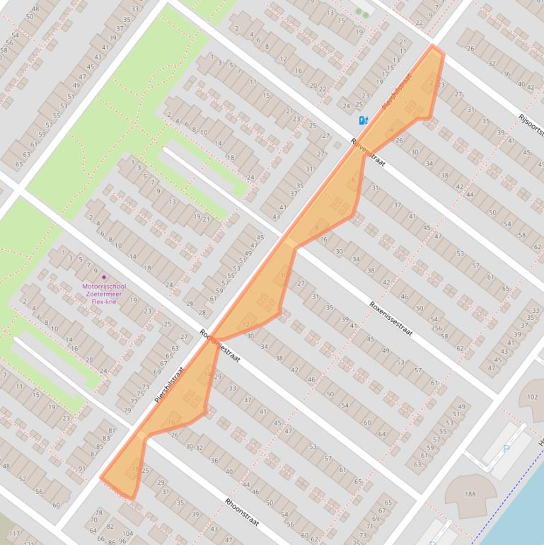 Kaart van postcodegebied 2729GZ.