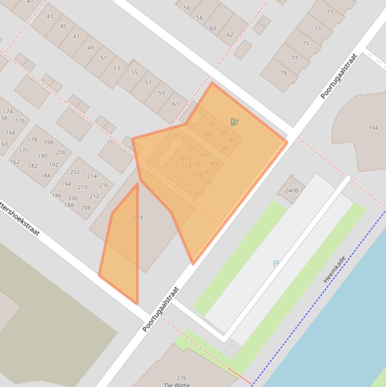 Kaart van postcodegebied 2729HC.