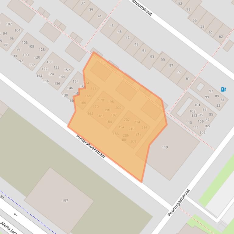 Kaart van postcodegebied 2729HV.