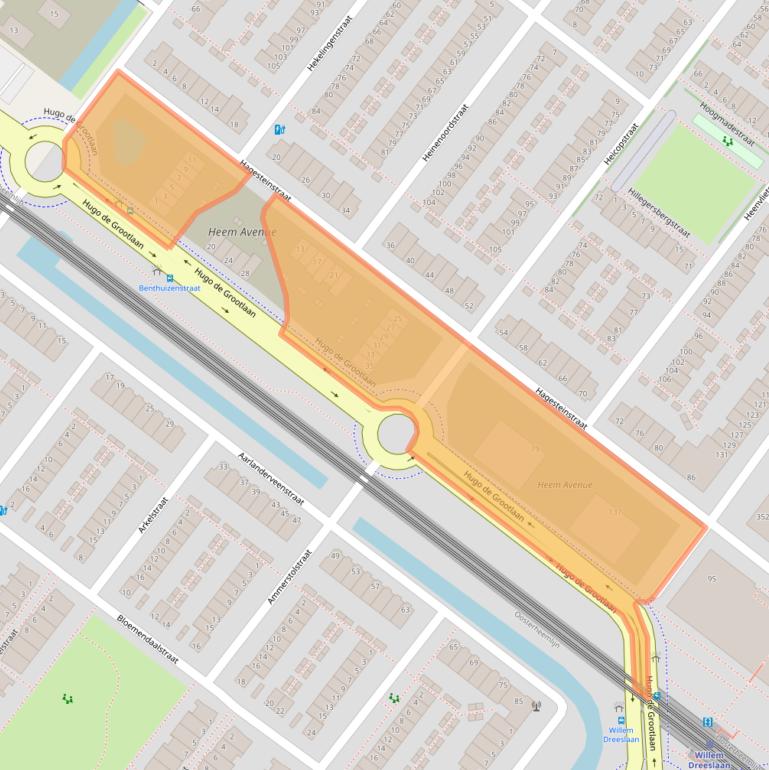 Kaart van postcodegebied 2729HW.