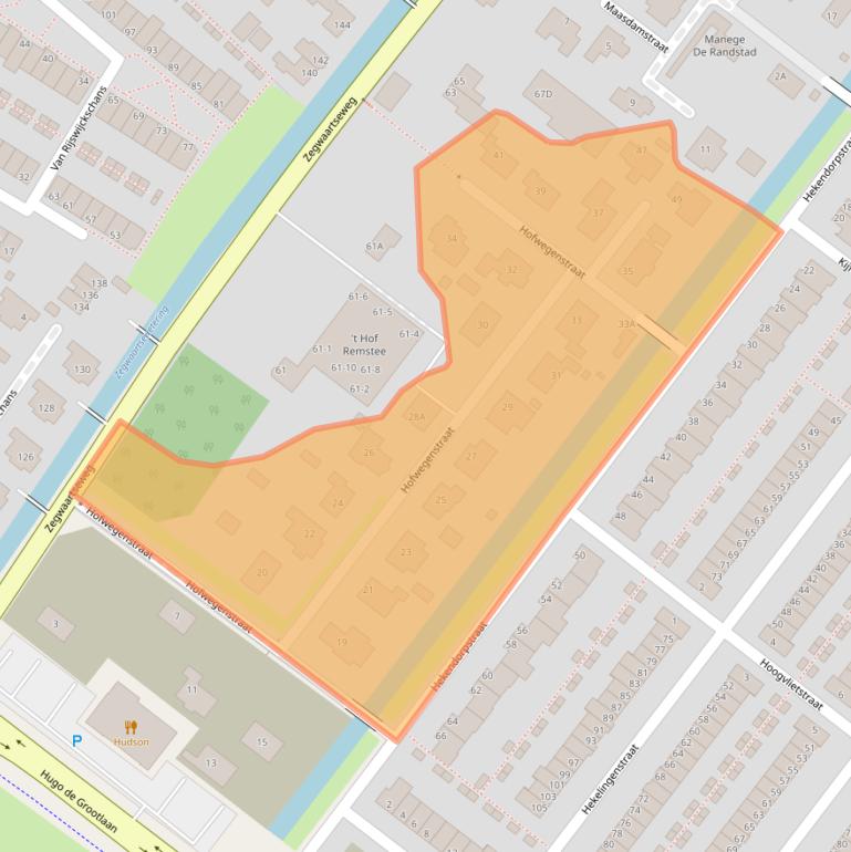 Kaart van postcodegebied 2729JH.