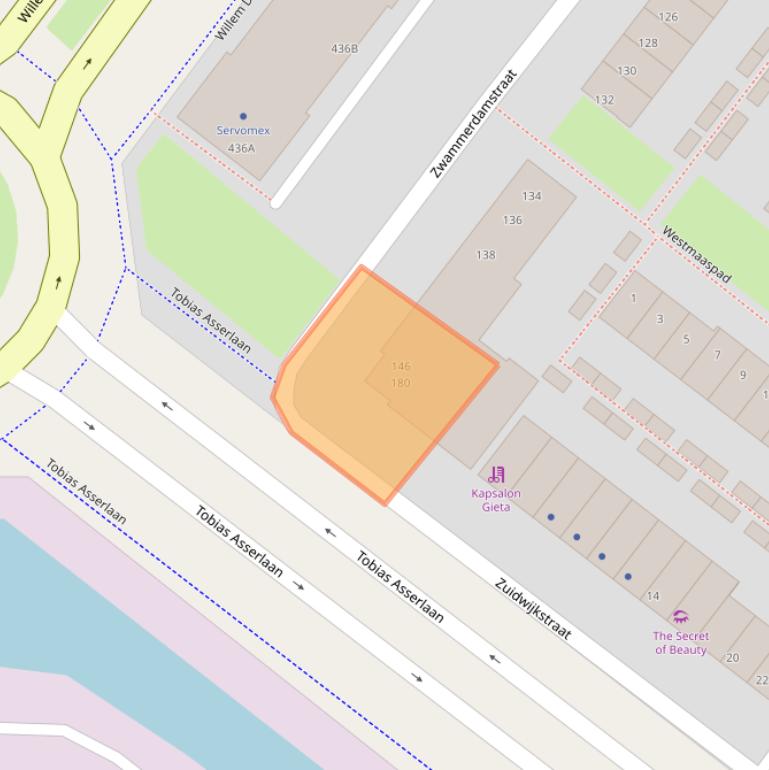 Kaart van postcodegebied 2729KC.