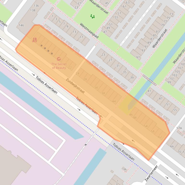 Kaart van postcodegebied 2729KD.