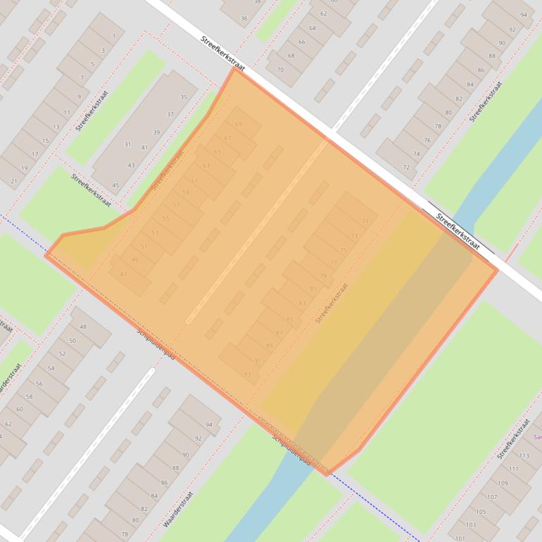 Kaart van postcodegebied 2729KR.