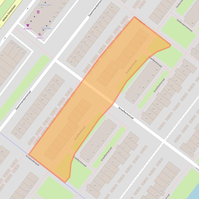 Kaart van postcodegebied 2729KT.