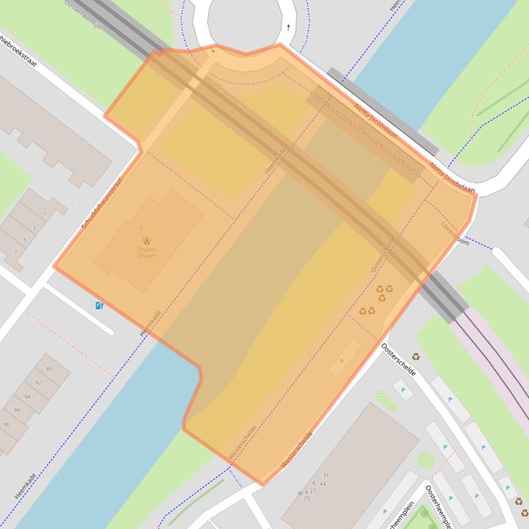 Kaart van postcodegebied 2729LN.