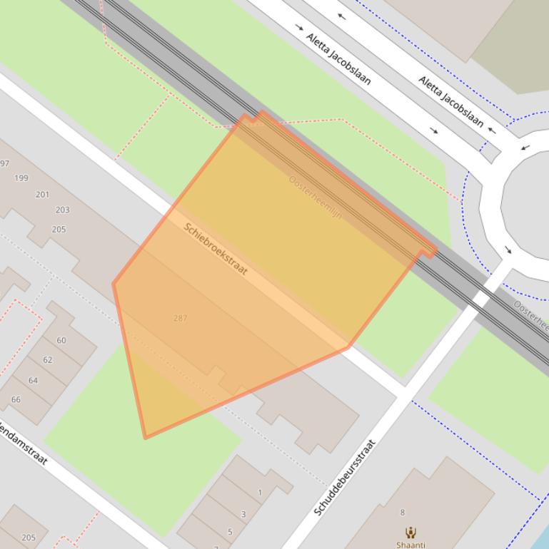 Kaart van postcodegebied 2729LW.