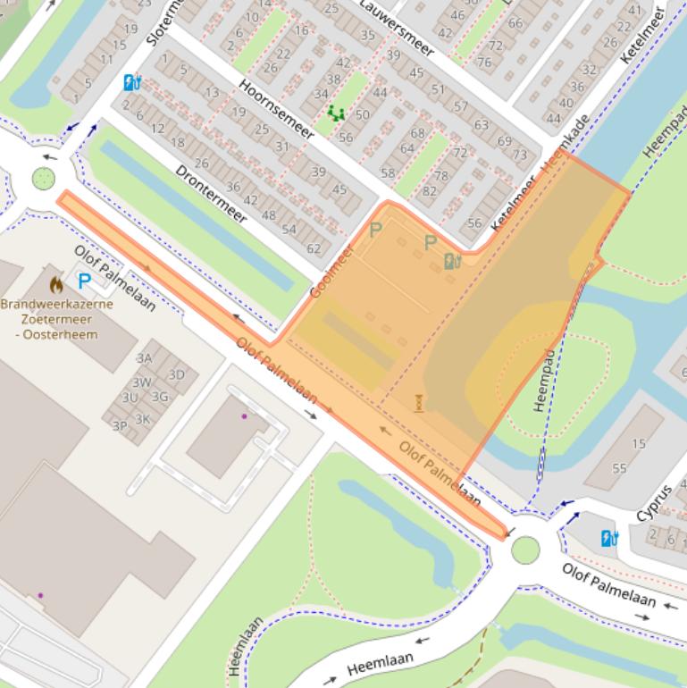 Kaart van postcodegebied 2729PH.