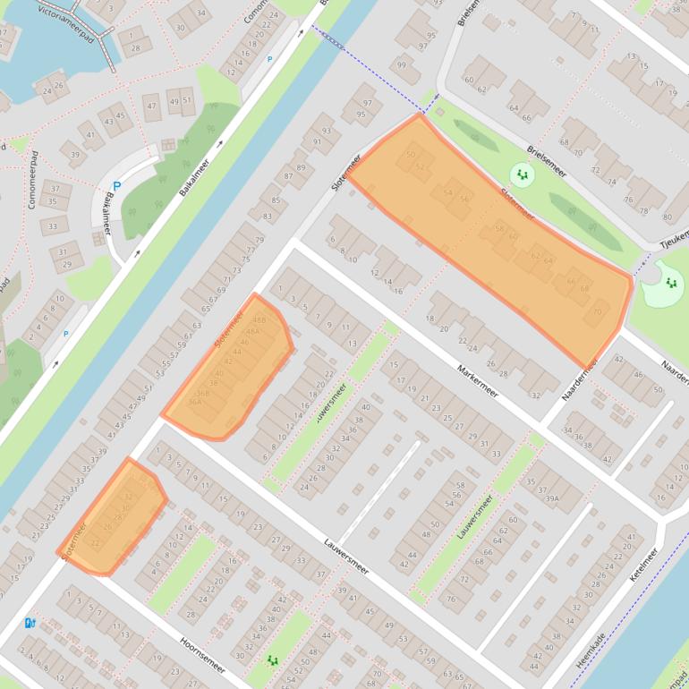 Kaart van postcodegebied 2729PP.