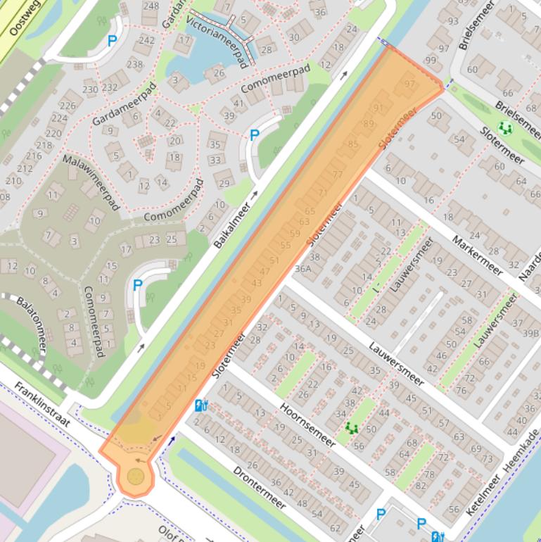 Kaart van postcodegebied 2729PV.