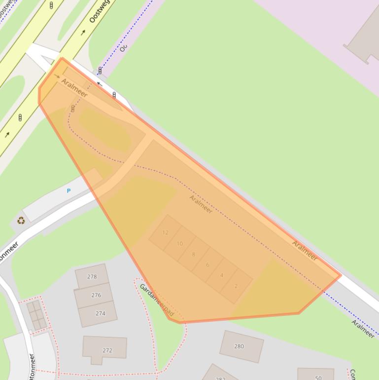 Kaart van postcodegebied 2729RA.