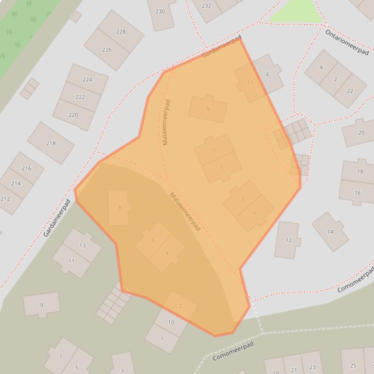 Kaart van postcodegebied 2729RE.