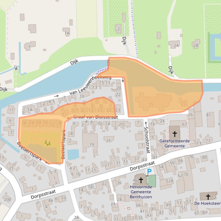 Kaart van postcodegebied 2731AC.