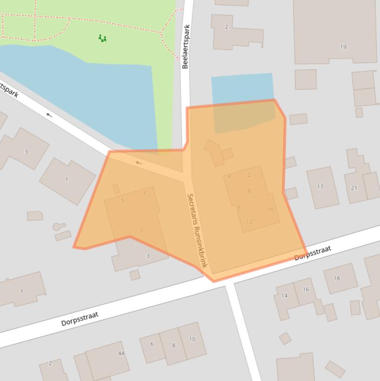 Kaart van postcodegebied 2731AG.