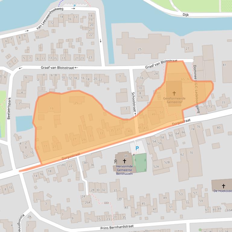 Kaart van postcodegebied 2731AL.