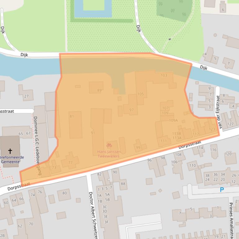 Kaart van postcodegebied 2731AM.