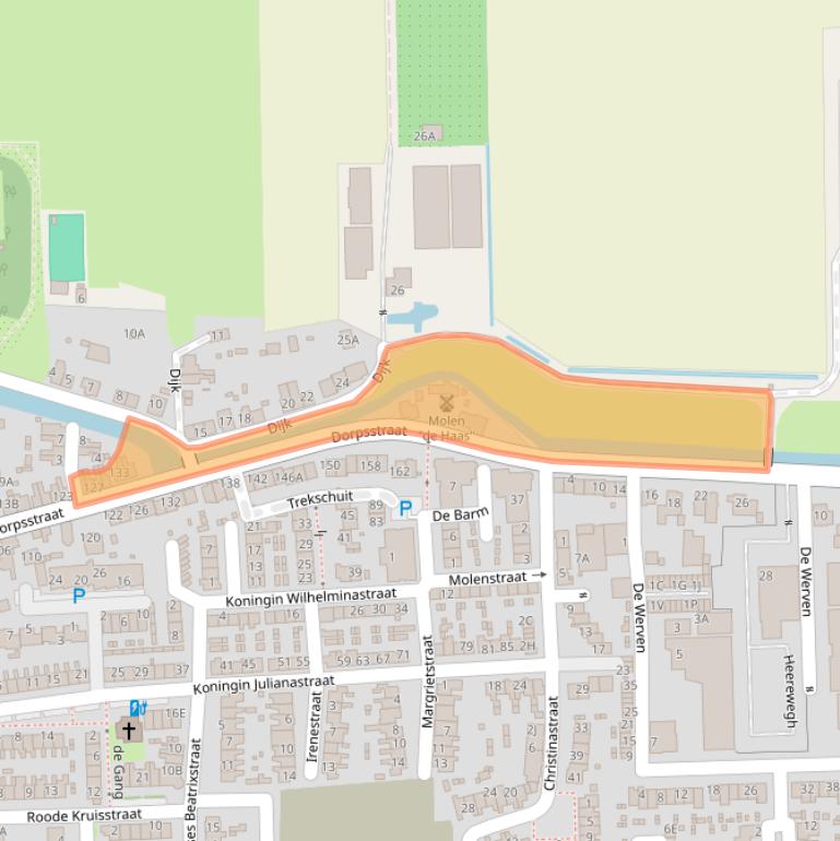 Kaart van postcodegebied 2731AN.