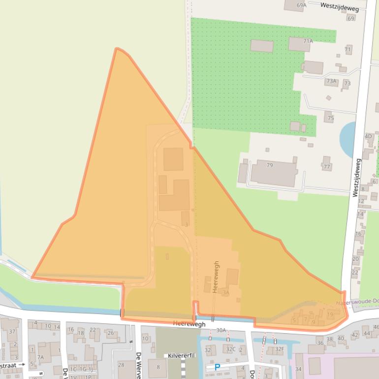 Kaart van postcodegebied 2731BP.