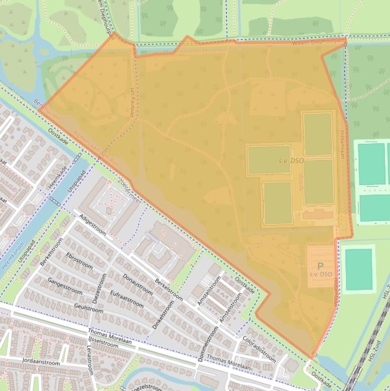 Kaart van postcodegebied 2731BT.