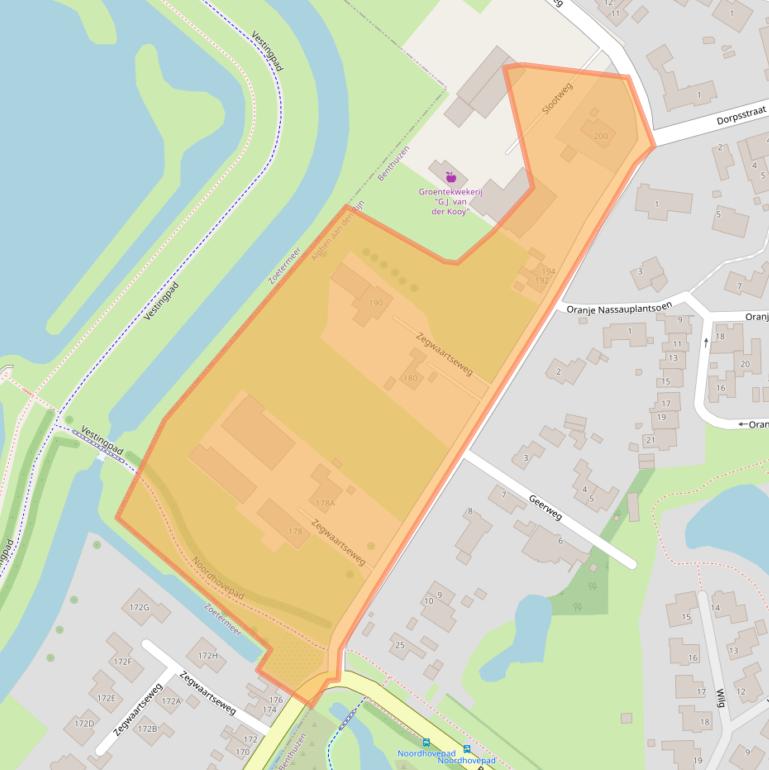 Kaart van postcodegebied 2731BX.