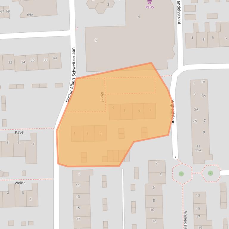 Kaart van postcodegebied 2731CR.