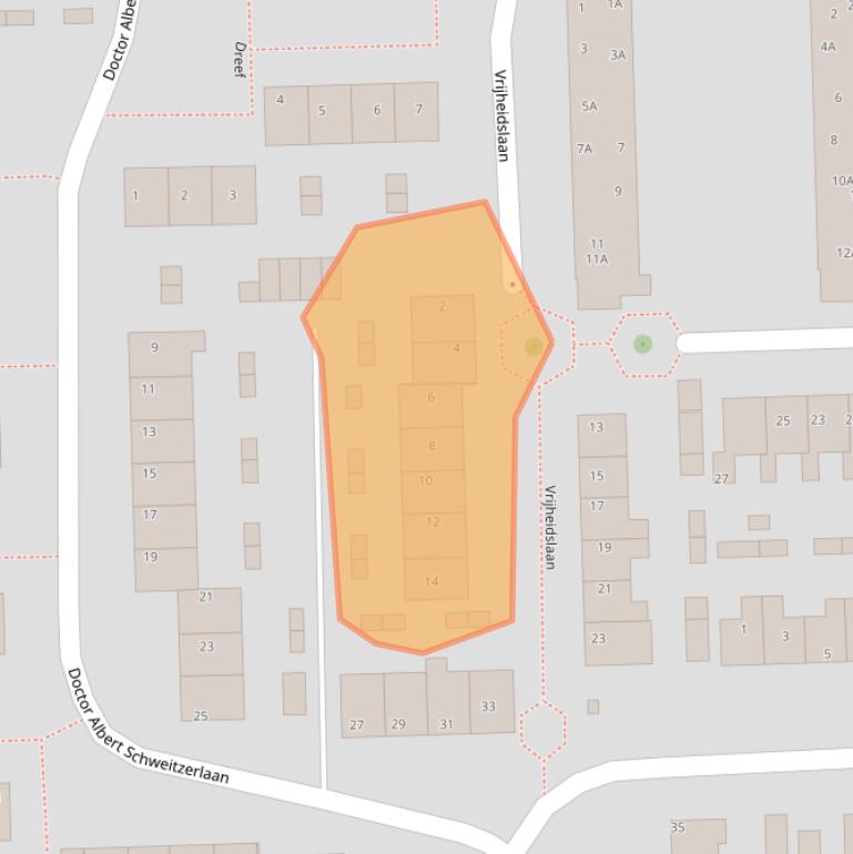 Kaart van postcodegebied 2731EM.