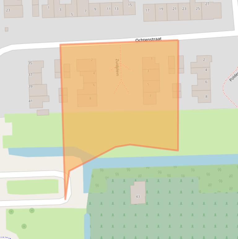 Kaart van postcodegebied 2731EP.