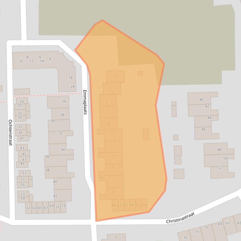 Kaart van postcodegebied 2731GM.