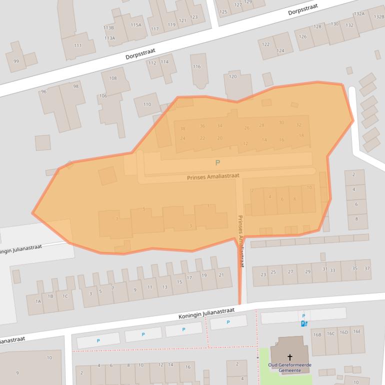 Kaart van postcodegebied 2731HC.