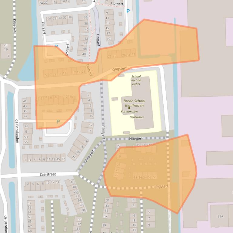 Kaart van postcodegebied 2731HL.