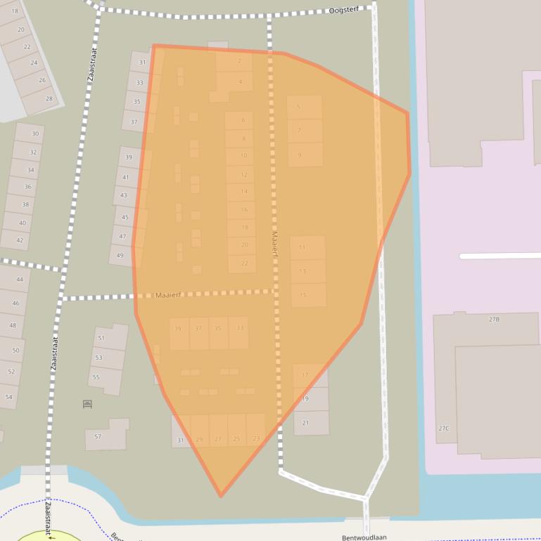 Kaart van postcodegebied 2731HM.