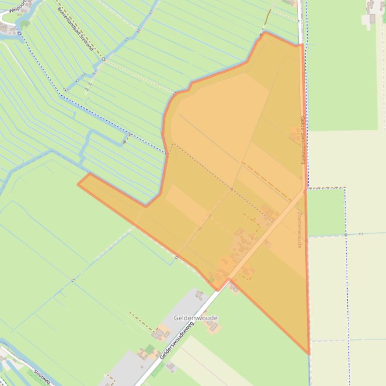 Kaart van postcodegebied 2735PB.