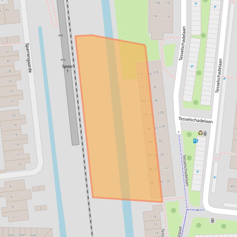 Kaart van postcodegebied 2741AV.
