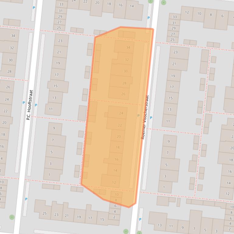 Kaart van postcodegebied 2741BD.